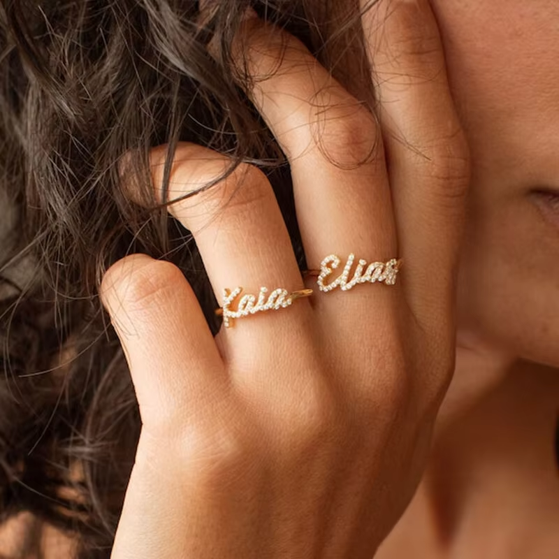 Bague Personnalisée avec Prénom – Bijou Unique sur Mesure