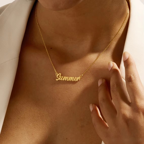 Collier Personnalisé Femme – Prénom en Or