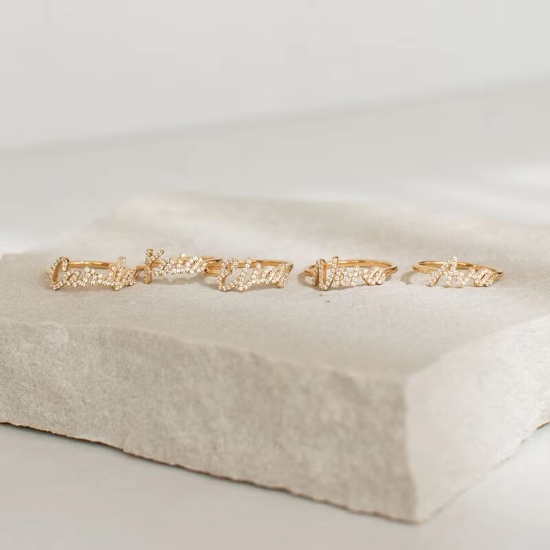 Bague Personnalisée avec Prénom – Bijou Unique sur Mesure